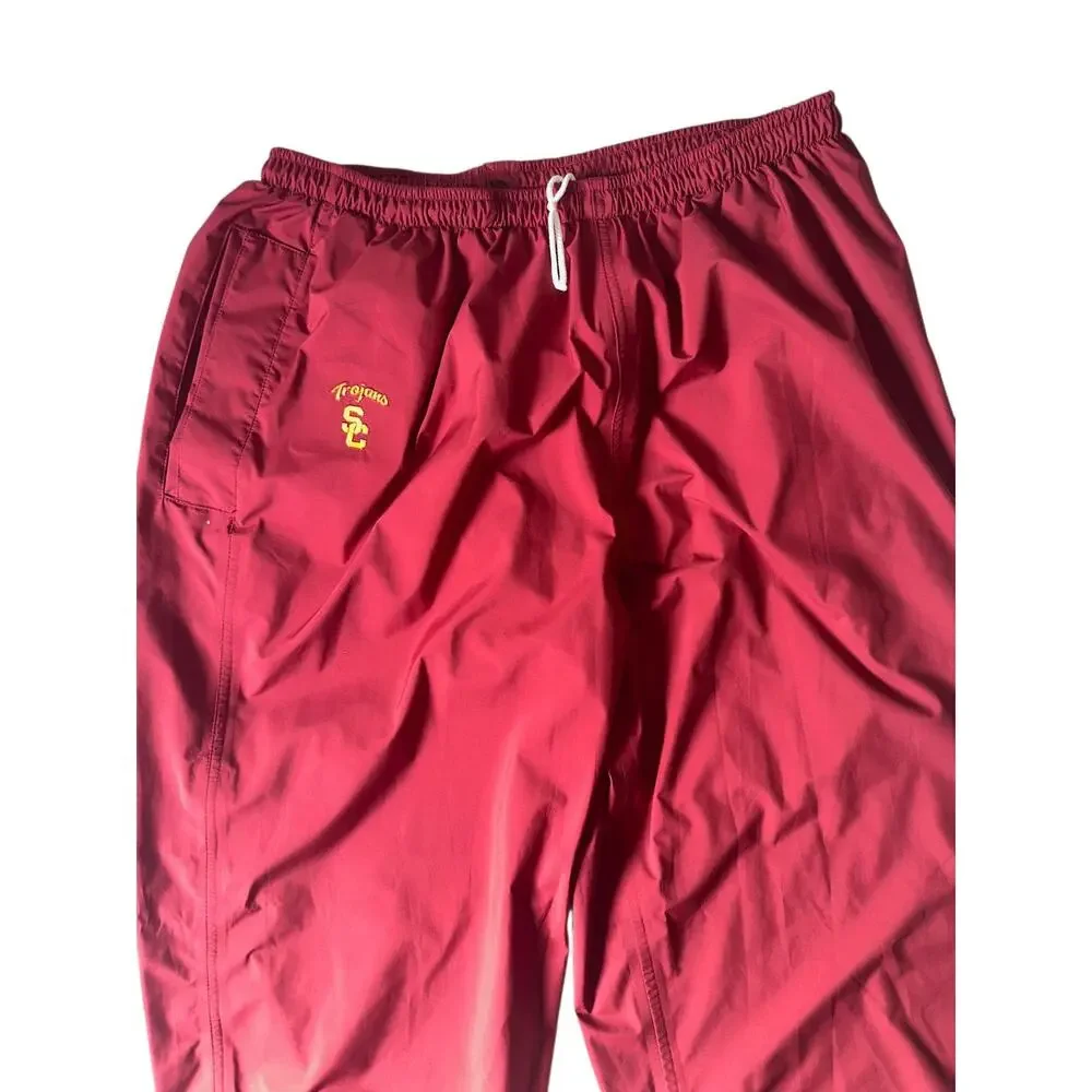 Vtg Nike Team Issued NCAA USC Trojans Warmup Jacket & Wind Pants Dugout Y2K XXL